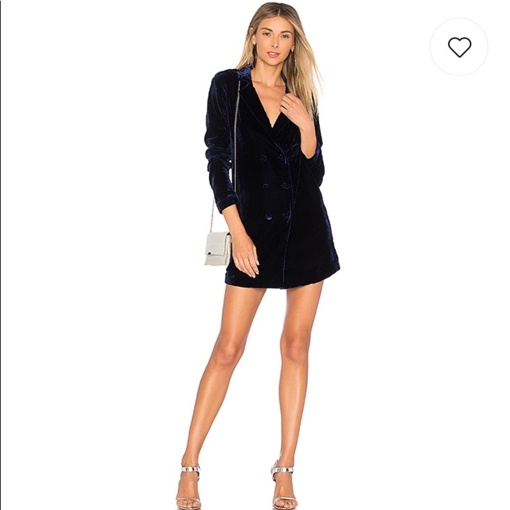 L’academie Velvet Navy Dress